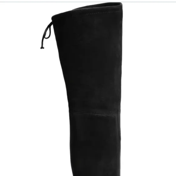Stuart Weitzman Highland Over-the-Knee Boot Suede Black -8 - Picture 3 of 9